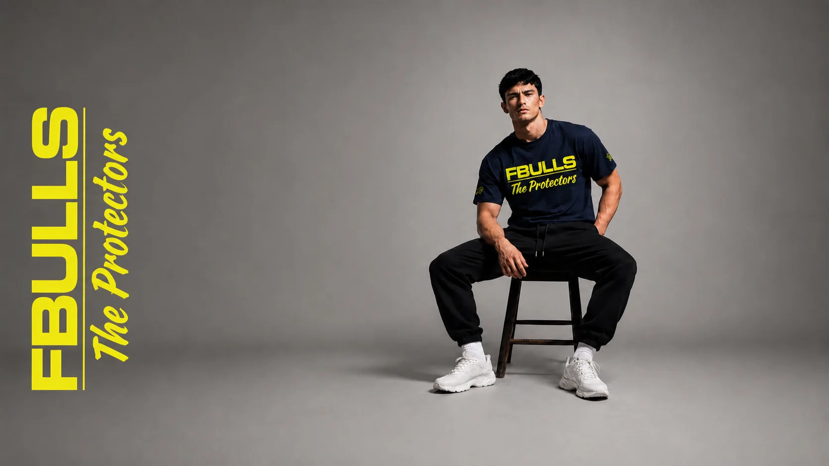 FBULLS The Protectors — lacivert oversize tişört