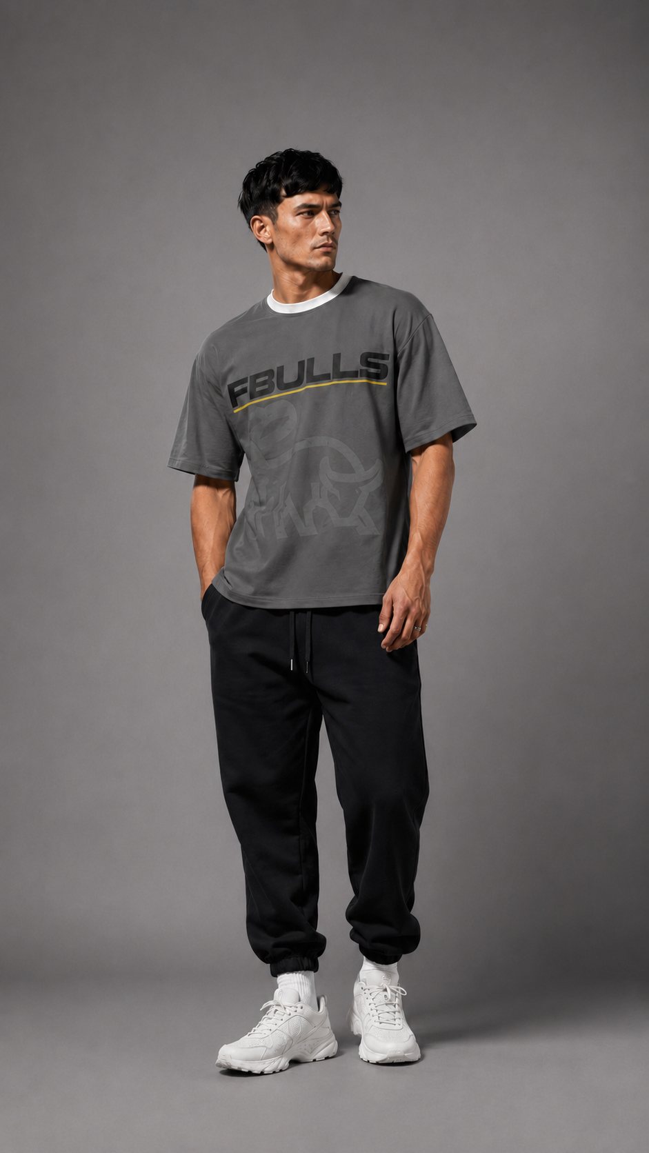 FB-2470 Tonal Boğa Oversize Tişört