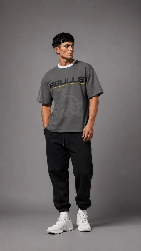 FB-2470 Tonal Boğa Oversize Tişört